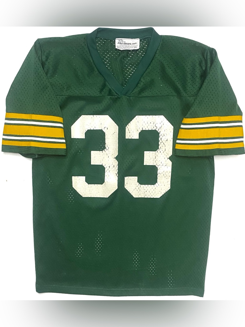 Vintage 90’s Green Bay Packers NFL #33 Green Football Jersey Made In USA Size XL